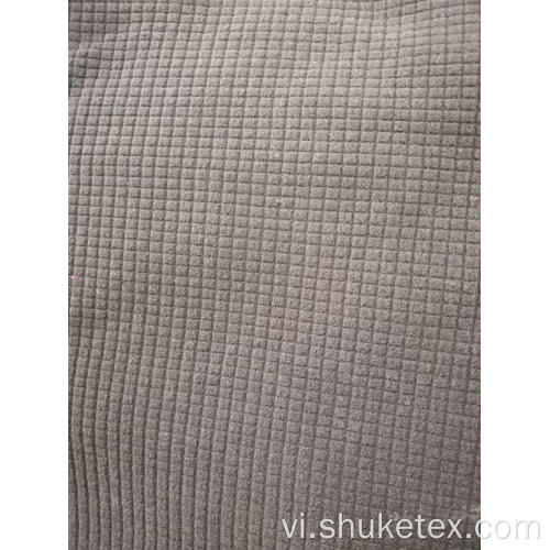 100% Polyester Polar Wool Vải Jacquard